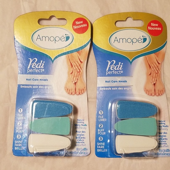 NWT Amopé Pedi Perfect Electronic Nail Care System + 2 Refill pkgs! - Picture 3 of 16